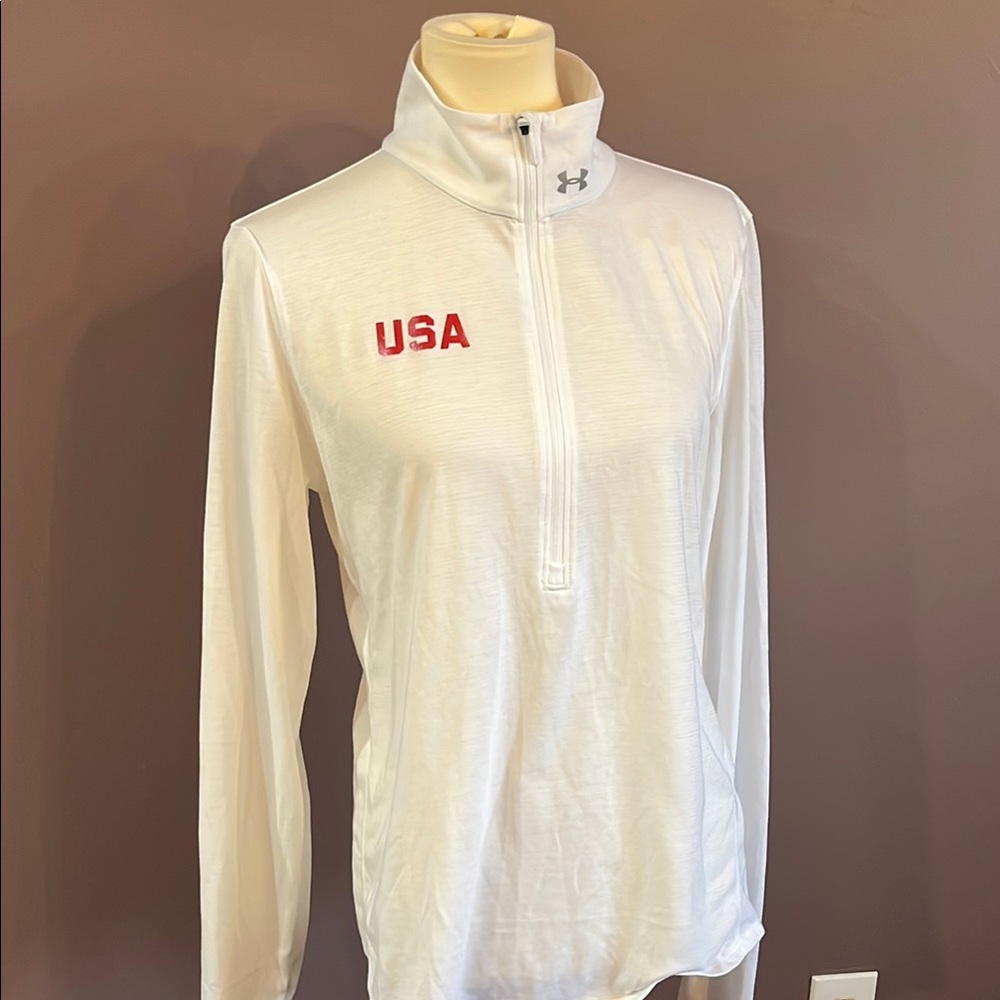 Under Armour White USA Pullover